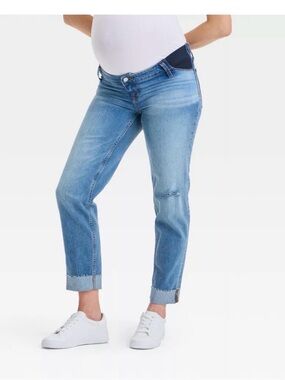 Isabel Maternity by Ingrid & Isabel Light Blue Straight Leg Jeans